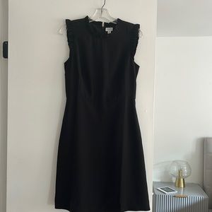 Jcrew black shift dress- size 4